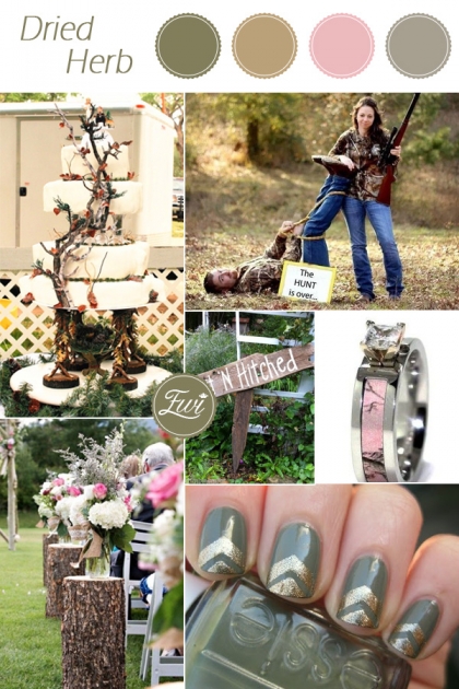 rustic-camo-inspired-pantone-dried-herb-army-green-fall-wedding-color-schemes-2015